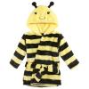 image:imageHudson Baby Unisex Baby Plush Bathrobe and Toy Set Bee One SizeBee