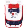 image:imageHudson Baby Unisex BabyCotton Bib and Headband or Caps SetApple