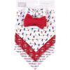 image:imageHudson Baby Unisex BabyCotton Bib and Headband or Caps SetChristmas Lights
