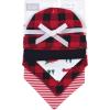 image:imageHudson Baby Unisex BabyCotton Bib and Headband or Caps SetChristmas Tree