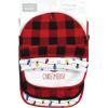 image:imageHudson Baby Unisex BabyCotton Bib and Headband or Caps SetChristmoose