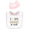image:imageHudson Baby Unisex BabyCotton Bib and Headband or Caps SetDaddys Princess