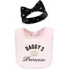 image:imageHudson Baby Unisex BabyCotton Bib and Headband or Caps SetDaddys Princess