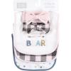 image:imageHudson Baby Unisex BabyCotton Bib and Headband or Caps SetGirl Baby Bear