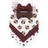image:imageHudson Baby Unisex BabyCotton Bib and Headband or Caps SetGirl Turkey