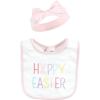 image:imageHudson Baby Unisex BabyCotton Bib and Headband or Caps SetHappy Easter
