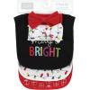 image:imageHudson Baby Unisex BabyCotton Bib and Headband or Caps SetMerry and Bright