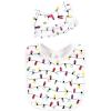 image:imageHudson Baby Unisex BabyCotton Bib and Headband or Caps SetMerry and Bright
