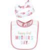 image:imageHudson Baby Unisex BabyCotton Bib and Headband or Caps SetMothers Day