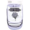 image:imageHudson Baby Unisex BabyCotton Bib and Headband or Caps SetPeriwinkle