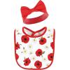 image:imageHudson Baby Unisex BabyCotton Bib and Headband or Caps SetPoppy Daisy