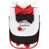 image:imageHudson Baby Unisex BabyCotton Bib and Headband or Caps SetPoppy Daisy
