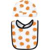 image:imageHudson Baby Unisex BabyCotton Bib and Headband or Caps SetPumpkin