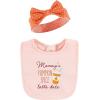image:imageHudson Baby Unisex BabyCotton Bib and Headband or Caps SetPumpkin Spice Date