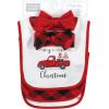 image:imageHudson Baby Unisex BabyCotton Bib and Headband or Caps SetRed Truck Bows