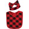 image:imageHudson Baby Unisex BabyCotton Bib and Headband or Caps SetRed Truck Bows