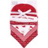 image:imageHudson Baby Unisex BabyCotton Bib and Headband or Caps SetSanta