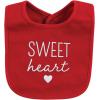 image:imageHudson Baby Unisex BabyCotton Bib and Headband or Caps SetValentine Sweetheart