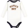 image:imageHudson Baby Unisex Cotton Bodysuit and Pant SetBrown Navy Mamas Boy Longsleeve