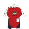 image:imageHudson Baby Unisex Cotton Bodysuit and Pant SetChristmasaurus