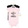image:imageHudson Baby Unisex Cotton Bodysuit and Pant SetDaddys Little Princess Short Sleeve