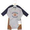 image:imageHudson Baby Unisex Cotton Bodysuit and Pant SetFootball Huddles Longsleeve