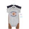 image:imageHudson Baby Unisex Cotton Bodysuit and Pant SetFootball Huddles Shortsleeve
