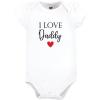 image:imageHudson Baby Unisex Cotton Bodysuit and Pant SetGirl Daddy Red Black