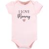 image:imageHudson Baby Unisex Cotton Bodysuit and Pant SetGirl Mommy Pink Navy