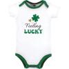 image:imageHudson Baby Unisex Cotton Bodysuit and Pant SetGreen