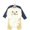 image:imageHudson Baby Unisex Cotton Bodysuit and Pant SetKind Human Long Sleeve
