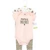 image:imageHudson Baby Unisex Cotton Bodysuit and Pant SetLeopard Hearts