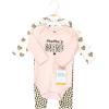 image:imageHudson Baby Unisex Cotton Bodysuit and Pant SetLeopard Hearts Long Sleeve