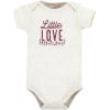image:imageHudson Baby Unisex Cotton Bodysuit and Pant SetLittle Love Flowers Short Sleeve