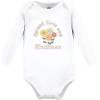 image:imageHudson Baby Unisex Cotton Bodysuit and Pant SetPeace Love Flowers Long Sleeve