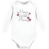 image:imageHudson Baby Unisex Cotton Bodysuit and Pant SetPlum Wildflower Long Sleeve