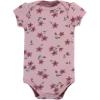 image:imageHudson Baby Unisex Cotton Bodysuit and Pant SetPlum Wildflower Short Sleeve