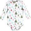 image:imageHudson Baby Unisex Cotton Bodysuit and Pant SetRed Sparkle Trees