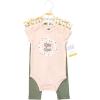 image:imageHudson Baby Unisex Cotton Bodysuit and Pant SetSage Floral Wreath