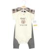 image:imageHudson Baby Unisex Cotton Bodysuit and Pant SetSnuggle Bear Short Sleeve