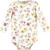 image:imageHudson Baby Unisex Cotton Bodysuit and Pant SetSoft Painted Floral Longsleeve