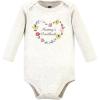 image:imageHudson Baby Unisex Cotton Bodysuit and Pant SetSoft Painted Floral Longsleeve