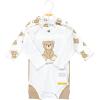 image:imageHudson Baby Unisex Cotton Bodysuit and Pant SetTeddy Bears