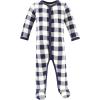 image:imageHudson Baby Unisex Cotton Sleep and Play Bodysuit and Bandana Bib SetBrown Navy Mamas Boy