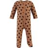 image:imageHudson Baby Unisex Cotton Sleep and Play Bodysuit and Bandana Bib SetCinnamon Hearts