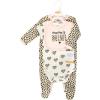 image:imageHudson Baby Unisex Cotton Sleep and Play Bodysuit and Bandana Bib SetLeopard Hearts