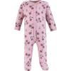 image:imageHudson Baby Unisex Cotton Sleep and Play Bodysuit and Bandana Bib SetPlum Wildflower