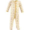 image:imageHudson Baby Unisex Cotton Sleep and Play Bodysuit and Bandana Bib SetSage Floral Wreath