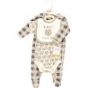 image:imageHudson Baby Unisex Cotton Sleep and Play Bodysuit and Bandana Bib SetSnuggle Bear