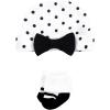 image:imageHudson Baby Unisex Thermal Preemie Layette Set 4pc Short Sleeve OutfitBlack White Dots Long Sleeve